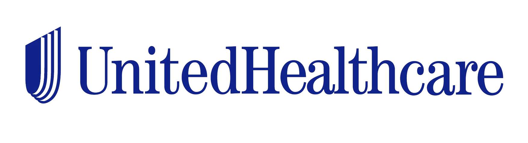 UnitedHealthcare logo featuring blue shield emblem with company name text.