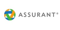 Assurant logo featuring colorful circular design with gray text wordmark