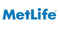 MetLife logo in blue text on white background